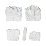 Movie Joker: Folie à Deux (2024) Arthur Fleck White Suit Cosplay Costume Outfits Halloween Carnival Suit