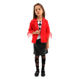 Movie Joker: Folie à Deux (2024) Harley Quinn Kids Children Red Suit Cosplay Costume Outfits Halloween Carnival Suit