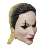 Movie Joker: Folie à Deux (2024) Harley Quinn Slicked Back Wig Cosplay Latex Masks Halloween Party Costume Props