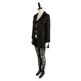 Movie Joker: Folie à Deux (2024) Harley Quinn Women Black Dress Outfit Cosplay Costume