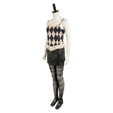 Movie Joker: Folie à Deux (2024) Harley Quinn Women Black Dress Outfit Cosplay Costume