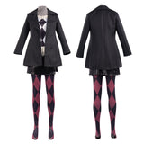 Movie Joker: Folie à Deux (2024) Harley Quinn Women Black Outfit Cosplay Costume Outfits Halloween Carnival Suit