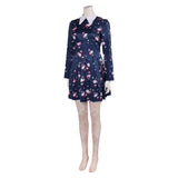 Movie Joker: Folie à Deux (2024) Harley Quinn Women Floral Dress Cosplay Costume Outfits Halloween Carnival Suit