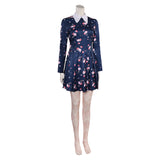 Movie Joker: Folie à Deux (2024) Harley Quinn Women Floral Dress Cosplay Costume Outfits Halloween Carnival Suit