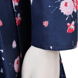 Movie Joker: Folie à Deux (2024) Harley Quinn Women Floral Dress Cosplay Costume Outfits Halloween Carnival Suit