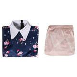 Movie Joker: Folie à Deux (2024) Harley Quinn Women Floral Dress Cosplay Costume Outfits Halloween Carnival Suit