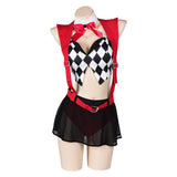 Movie Joker: Folie à Deux (2024) Harley Quinn Women Red Sexy Suit Cosplay Costume Original Design