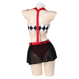 Movie Joker: Folie à Deux (2024) Harley Quinn Women Red Sexy Suit Cosplay Costume Original Design