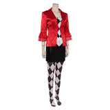 Movie Joker: Folie à Deux (2024) Harley Quinn Women Red Suit Cosplay Costume Outfits Halloween Carnival Suit