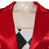 Movie Joker: Folie à Deux (2024) Harley Quinn Women Red Suit Cosplay Costume Outfits Halloween Carnival Suit