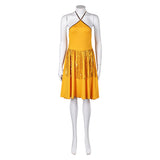 Movie Joker: Folie à Deux (2024) Harley Quinn Women Yellow Dress Cosplay Costume