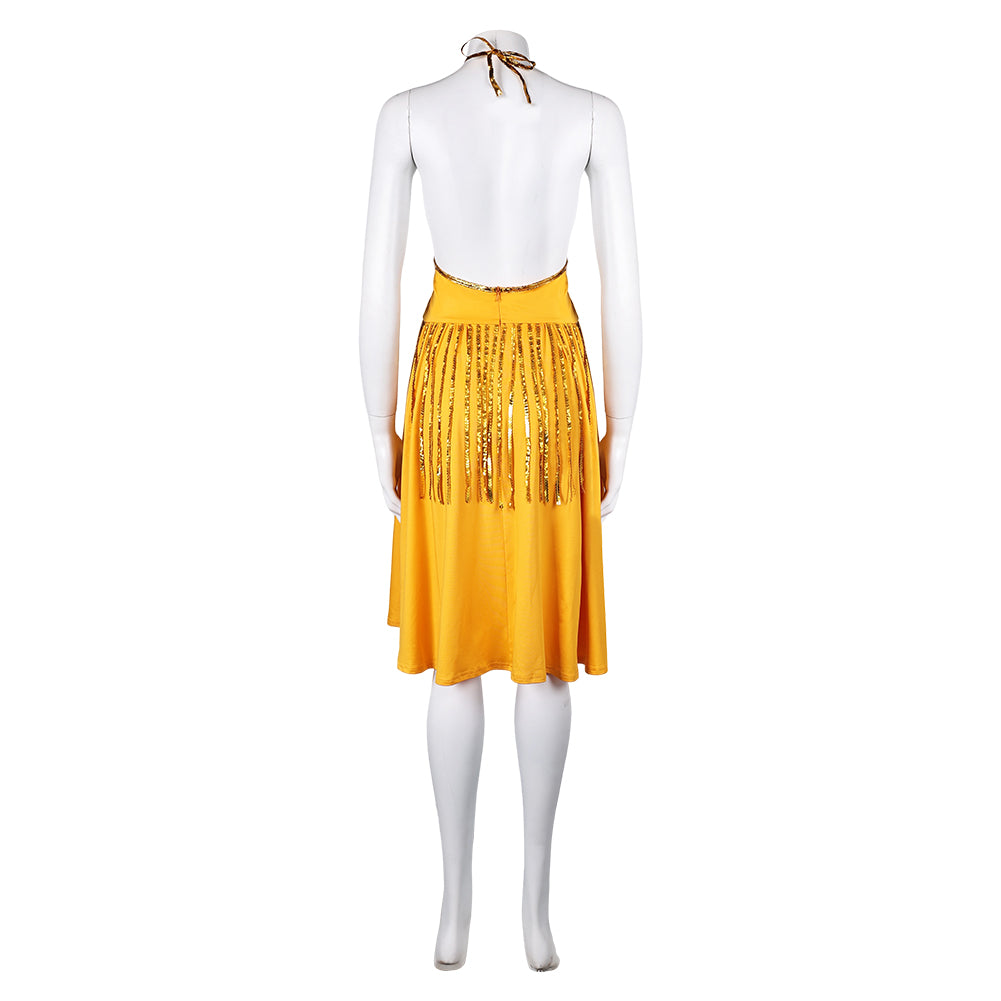 Movie Joker: Folie Deux (2024) Harley Quinn Women Yellow Dress Cospl TrendsinCosplay Movie Joker: Folie Deux (2024) Harley Quinn Women Yellow Dress Cospl TrendsinCosplay