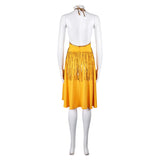 Movie Joker: Folie à Deux (2024) Harley Quinn Women Yellow Dress Cosplay Costume