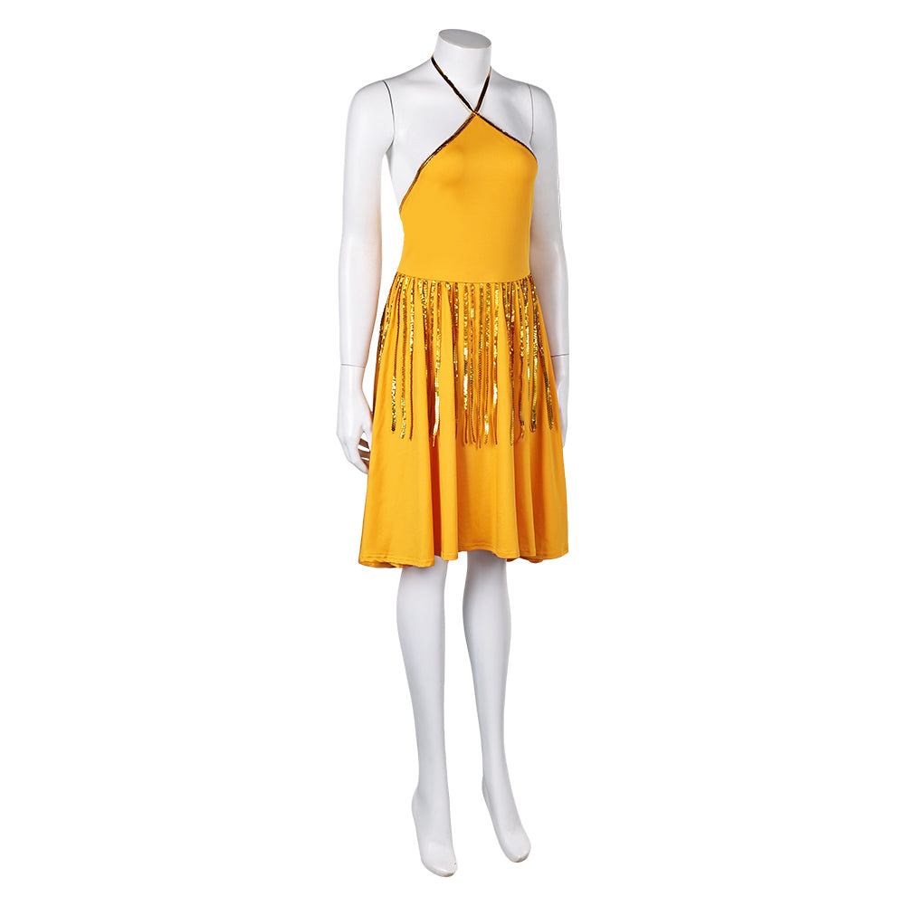 Movie Joker: Folie Deux (2024) Harley Quinn Women Yellow Dress Cospl TrendsinCosplay Movie Joker: Folie Deux (2024) Harley Quinn Women Yellow Dress Cospl TrendsinCosplay
