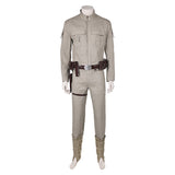 Movie Luke Skywalker Khaki Top Pants Full Set Cosplay Costume Outfits Halloween Carnival Suit