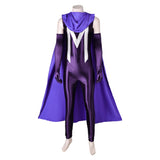 Movie Magneto Purple Jumpsuit With Cloak Cosplay Costume Outfits Halloween Carnival Suit