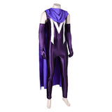 Movie Magneto Purple Jumpsuit With Cloak Cosplay Costume Outfits Halloween Carnival Suit