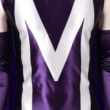 Movie Magneto Purple Jumpsuit With Cloak Cosplay Costume Outfits Halloween Carnival Suit