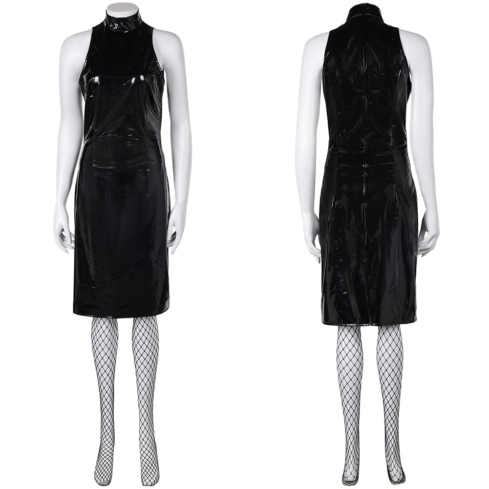 Movie MaXXXine 2024 Maxine Women Black Leather Dress Cosplay Costume O TrendsinCosplay Movie MaXXXine 2024 Maxine Women Black Leather Dress Cosplay Costume O TrendsinCosplay