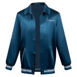 Movie MaXXXine 2024 Maxine Women Blue Coat Cosplay Costume Outfits Halloween Carnival Suit