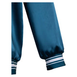 Movie MaXXXine 2024 Maxine Women Blue Coat Cosplay Costume Outfits Halloween Carnival Suit
