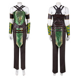 Movie Mortal Kombat 2 Jade Women Green Outfit Cosplay Costume Outfit Halloween Carnival Suit