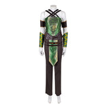 Movie Mortal Kombat 2 Jade Women Green Outfit Cosplay Costume Outfit Halloween Carnival Suit
