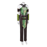 Movie Mortal Kombat 2 Jade Women Green Outfit Cosplay Costume Outfit Halloween Carnival Suit