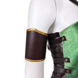 Movie Mortal Kombat 2 Jade Women Green Outfit Cosplay Costume Outfit Halloween Carnival Suit