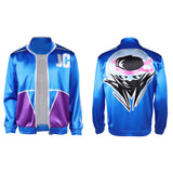 Movie Mortal Kombat 2 Johnny Cage Blue Coat Cosplay Costume Outfit Halloween Carnival Suit