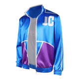 Movie Mortal Kombat 2 Johnny Cage Blue Coat Cosplay Costume Outfit Halloween Carnival Suit
