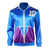 Movie Mortal Kombat 2 Johnny Cage Blue Coat Cosplay Costume Outfit Halloween Carnival Suit