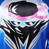 Movie Mortal Kombat 2 Johnny Cage Blue Coat Cosplay Costume Outfit Halloween Carnival Suit
