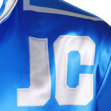 Movie Mortal Kombat 2 Johnny Cage Blue Coat Cosplay Costume Outfit Halloween Carnival Suit