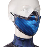 Movie Mortal Kombat 2 Kitana Women Blue Outfit Cosplay Costume Outfit Halloween Carnival Suit