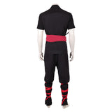 Movie Mortal Kombat 2 Liu Kang Black Martial Arts Uniform Cosplay Costume Outfit Halloween Carnival Suit
