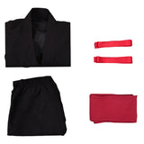 Movie Mortal Kombat 2 Liu Kang Black Martial Arts Uniform Cosplay Costume Outfit Halloween Carnival Suit