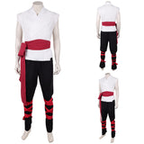 Movie Mortal Kombat 2 Liu Kang White Martial Arts Uniform Cosplay Costume Outfit Halloween Carnival Suit