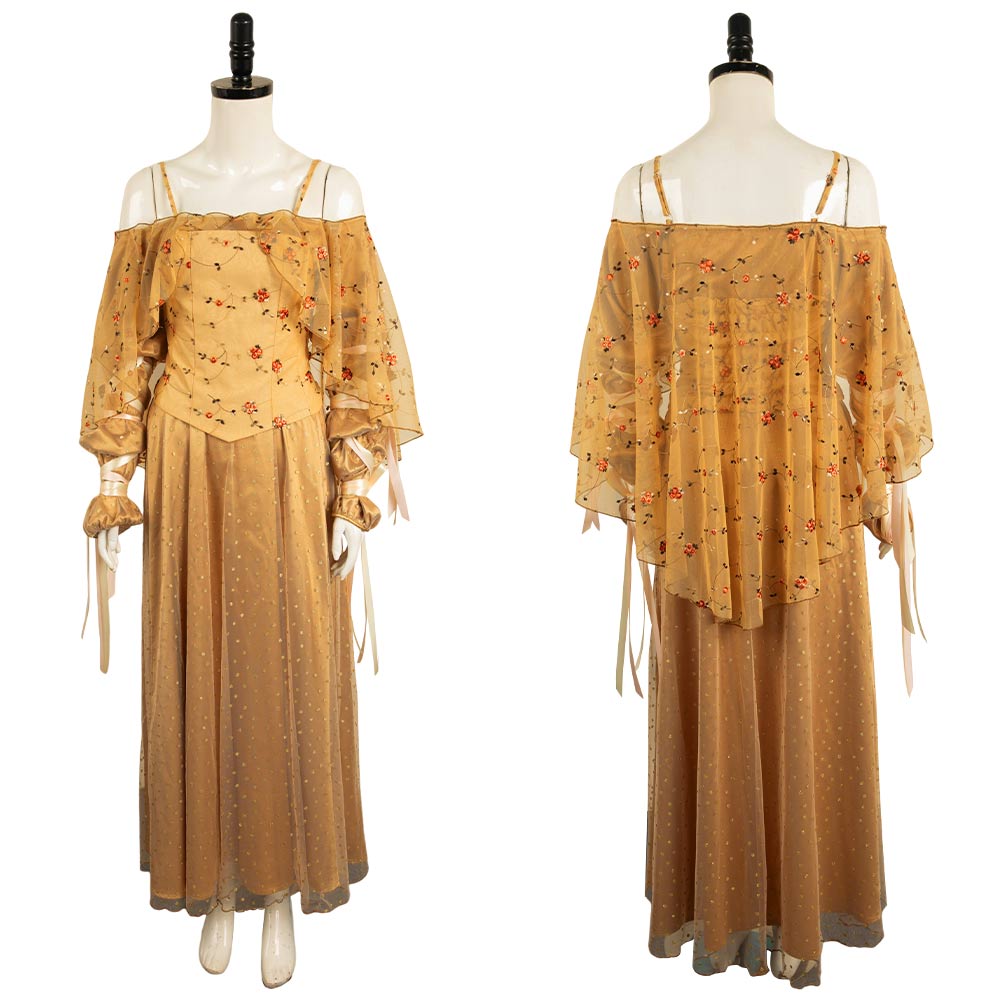 Movie Padme Amidala Women Yellow Meadow Dress Cosplay Costume Outfits TrendsinCosplay Movie Padme Amidala Women Yellow Meadow Dress Cosplay Costume Outfits TrendsinCosplay