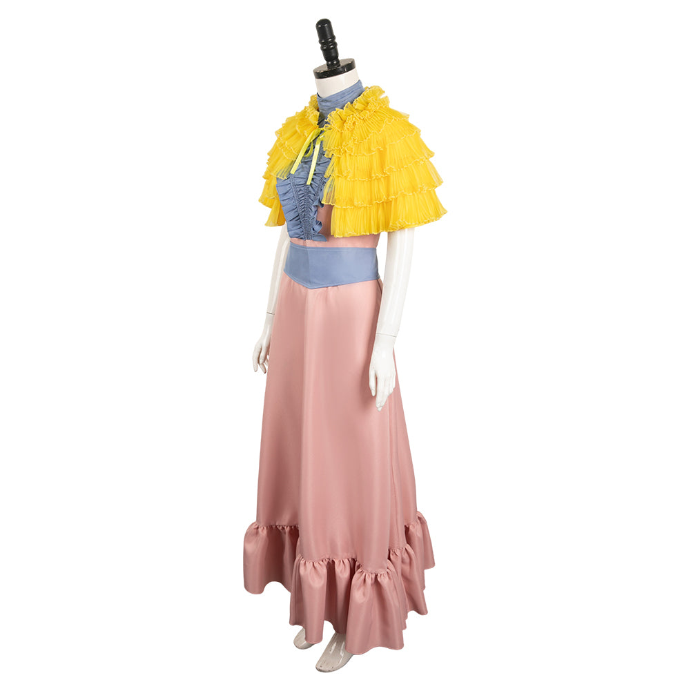 Movie Poor Things Bella Baxter Women Pink Blue Dress Cosplay Costume O TrendsinCosplay Movie Poor Things Bella Baxter Women Pink Blue Dress Cosplay Costume O TrendsinCosplay