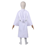 Movie Princess Leia Kids Children White Dress Set Cosplay Costume Outfits Halloween Carnival Suit