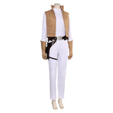 Movie Princess Leia Women White Jumpsuit Party Carnival Halloween Cosplay Costume