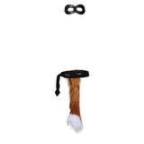 Movie Puss in Boots Cat Kids Children Cosplay Tail And Eyemask Halloween Carnival Costume Accessories