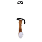 Movie Puss in Boots Cat Kids Children Cosplay Tail And Eyemask Halloween Carnival Costume Accessories