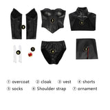 Movie Red Queen Madelyne Women Black Outfit Cosplay Costume Outfits Halloween Carnival Suit