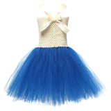 Movie Sadness Kids Children Blue Tutu Dress Cosplay Costume Outfits Halloween Carnival Suit