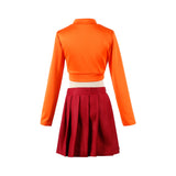 Movie Scooby-Doo Velma Women Top Skirt Set Cosplay Costume Outfits Halloween Carnival Suit