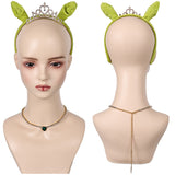 Movie Shrek Fiona Cosplay Headband Necklace Set Halloween Carnival Costume Accessories