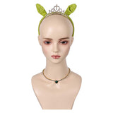 Movie Shrek Fiona Cosplay Headband Necklace Set Halloween Carnival Costume Accessories