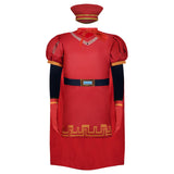 Movie Shrek Lord Farquaad Kids Children Red Outfit Cosplay Costume Outfits Halloween Carnival Suit